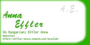 anna effler business card